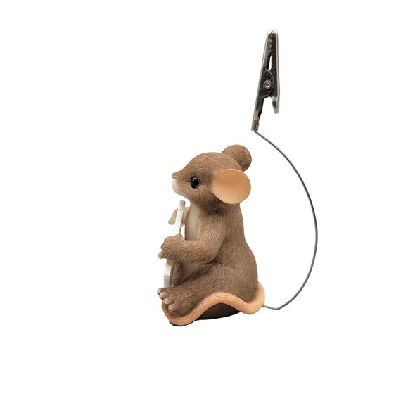 Charming Tails Clip Sign Holder 98/440 Hanging Mackenzie Mouse - Picture 3 of 8